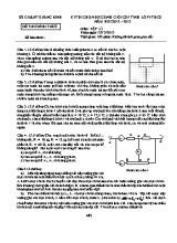 Đề thi chọn học sinh giỏi cấp tỉnh môn Vật lý Lớp 9 - Năm học 2012-2013 - Sở giáo dục và đào tạo Quảng Bình (Có đáp án)